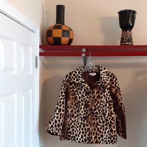 Appraisal womens cheeta print coat